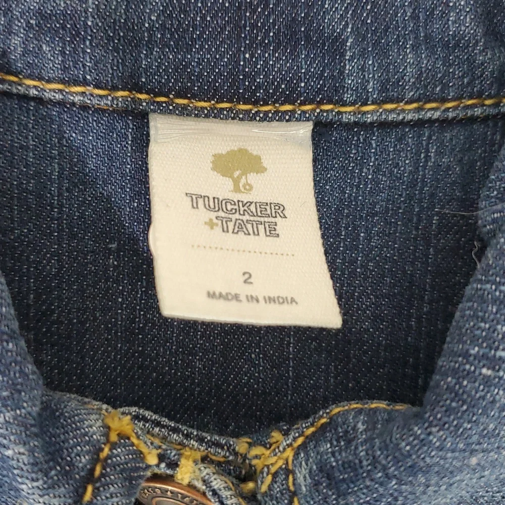NWT Tucker and Tate girls Sz 2T denim vest jacket spring extra layer versatile - Picture 2 of 8
